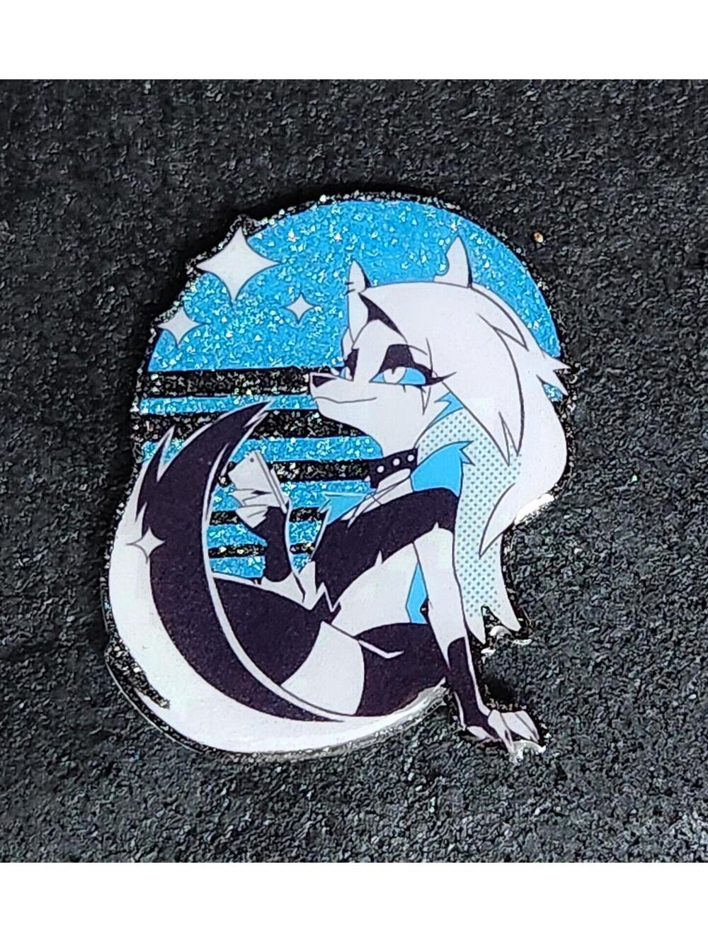 Loona glitter pin - Helluva Boss